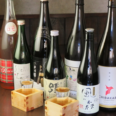 日本酒も県内の酒造さんから仕入れた銘酒などご用意♪