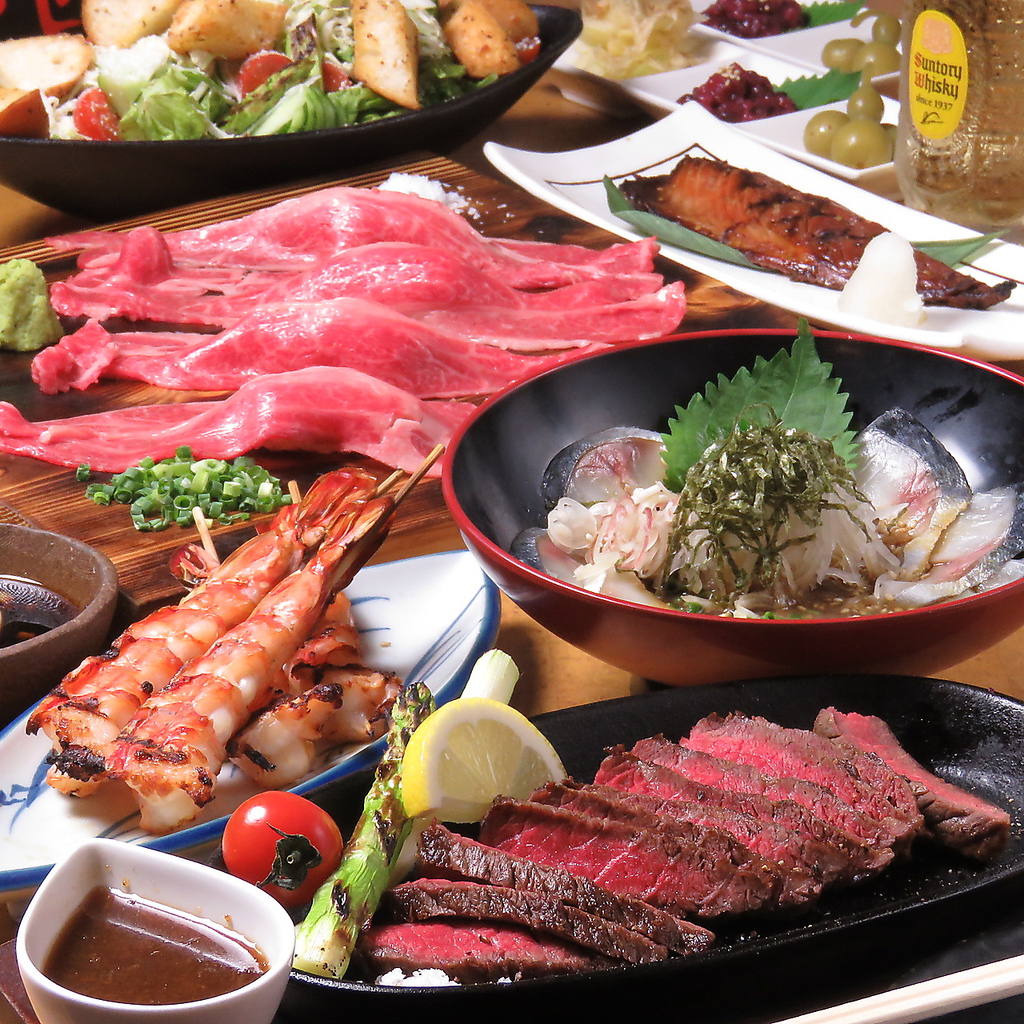 名物を詰め込んだコースは宴会などのご利用にも◎