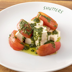 トマトと豆腐のバジルソースサラダ