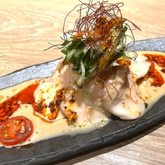 やわらかい蒸し鶏の四川バンバンジー