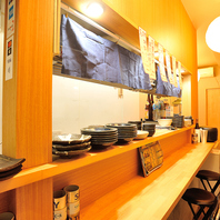 清潔感のあるモダンな内装。20代や女性も入りやすい！