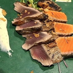 藁焼きＷ盛り合わせ定食