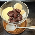 料理メニュー写真&nbsp;白玉入りアイスクリームぜんざい
