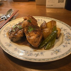 国産鶏モモ肉のソテー バルサミコソース
