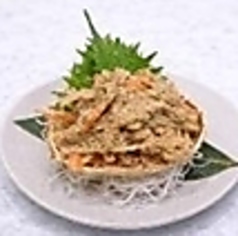 ズワイ蟹味噌入り和え物