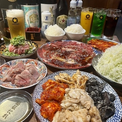 キンキン麦酒とプリッと小腸 近江牛畜産あさひ 千中店のコース写真