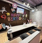 事前予約でサプライズ飾りつけOK♪ホールケーキもご用意可能◎お祝いにもご利用いただけます★