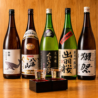 ■全国から厳選した日本酒と極上焼酎を味わう至高の銘酒