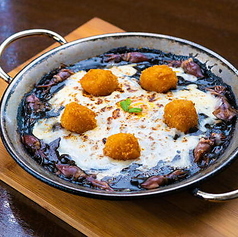 ほたるいかのイカスミ焼きカレー