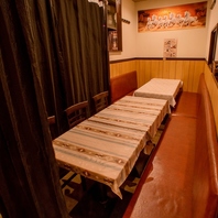 人気のプライベート半室で宴会・女子会・打ち上げ等に！