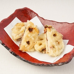 蓮根の梅肉はさみ揚げ