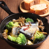 旬の厳選された食材を使用した料理は美味