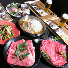 【前日迄の要予約】牛しゃぶ・牛すき焼き(2人前より)