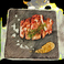 スペイン産赤豚ロースの香草パン粉焼きSpanish red pork loin grilled with herbal breadcrumbs