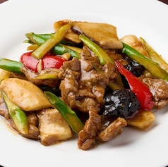 牛肉のカキ油炒め