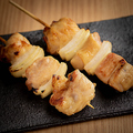 料理メニュー写真&nbsp;とりもも串(1本)/砂肝串(1本)/ささみ(1本)