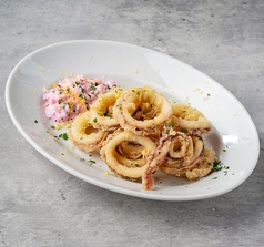 イカのフリットしば漬けとレモンのタルタルソース