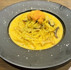 雲丹の濃厚カルボナーラ