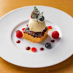 蘭王卵のクレーム・ブリュレ