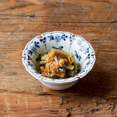 葉わさびとなめたけのツンツン漬け