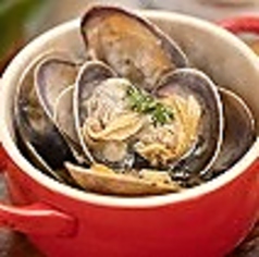 北海道産2枚貝の白ワイン蒸し