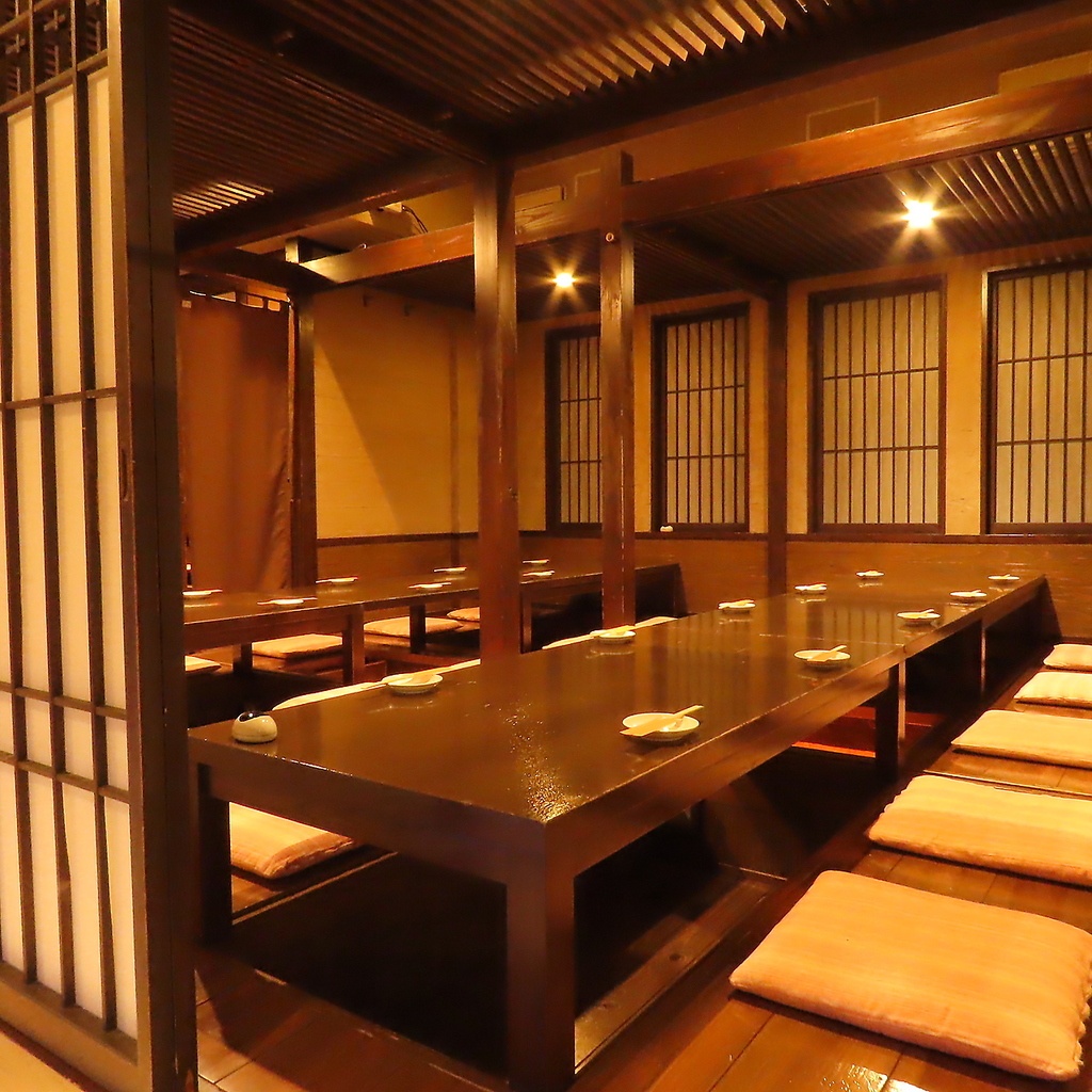 和の個室13部屋、送別会や歓迎会、接待、デート、様々なニーズにお応えします