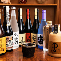 コースに【+500円】で厳選日本酒7種を追加で飲み放題