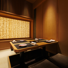 ゆったりと足を延ばせる掘りごたつ席をご用意。当店自慢のお料理と共に、歓迎会・送別会に最適な飲み放題付プランも3000円からご用意しております◎ご人数さまなどもお気軽にご相談下さい