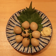 ウズラの煮卵