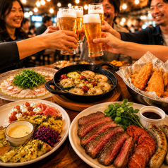 ＼新プラン／日〜木限定カジュアルビアプラン★4〜14名様でご利用可能！コース料理×セルフ飲み放題！の写真