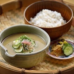冷や汁・麦めし
