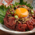 料理メニュー写真&nbsp;熊本産！馬肉ユッケ