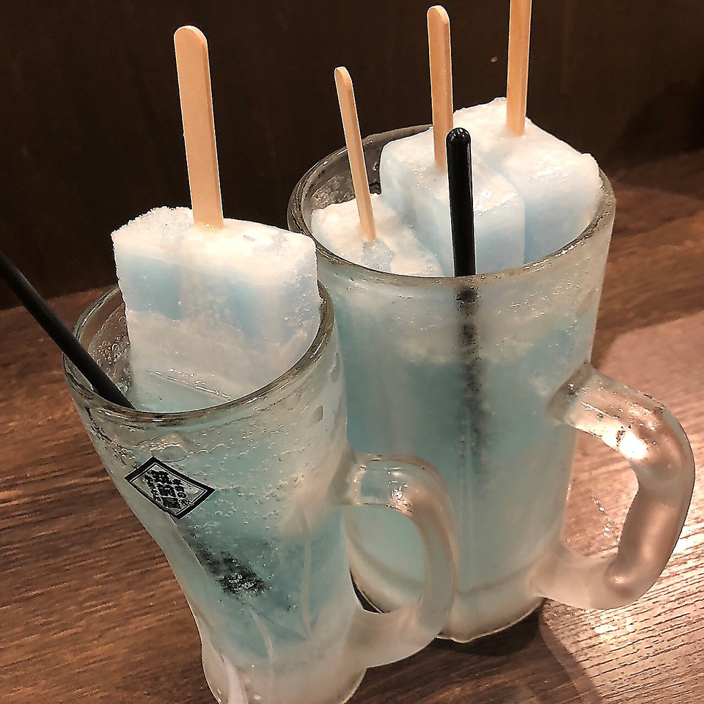 ガリガリラムネは当たりがでたらもう一杯♪美味しく楽しめる一杯でし！メガサイズだとアイスが3本に!