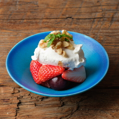 マスカルポーネと果実の白和え