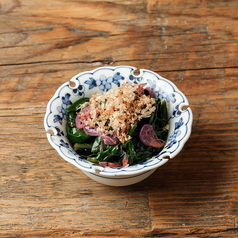 桜海老と金時草のおひたし