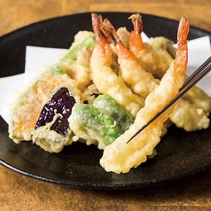 日替わり野菜や魚介の天婦羅