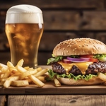 各国のワインやビールを飲みながら、こだわり素材のハンバーガーを一緒に♪