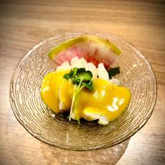 貝酢味噌和え