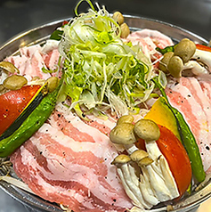 三河豚とお野菜の蒸し焼き(2~3人前)