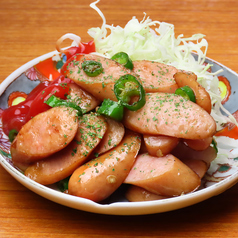 青唐ソーセージ炒め