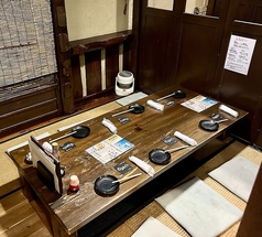 4名から最大8名様利用可能足がおろせるお座敷個室8名だと狭く感じますお席指定の場合リクエスト予約でお問い合わせを