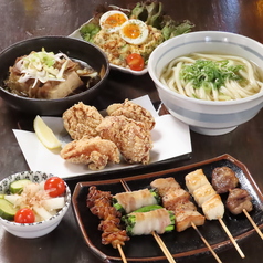 うどんと焼鳥のかまどり 薬院のコース写真