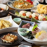 【九州のうまいもの】鍋なしの料理充実コースです。※クーポンご利用で特別価格4,500円でご提供