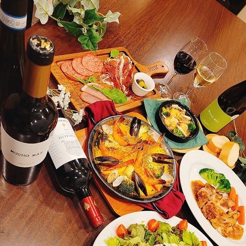 北新地徒歩10秒本格スペイン料理とイタリアンの融合☆デートや女子会などにピッタリ♪