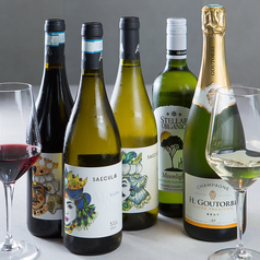 こだわりの6種のワインと飲みやすいワインカクテル♪