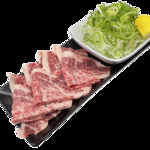 和牛ネギ塩カルビ　A5等級カルビはネギと一緒に食べるのがおすすめ！