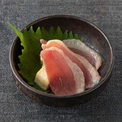 合鴨生ハムと味噌漬けクリームチーズ