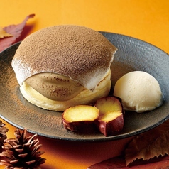 ほうじ茶とさつまいものパンケーキ