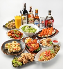 松本居酒屋　アジアンキッチン＆バーOLIVE　ランチ　飲み放題　食べ放題のコース写真