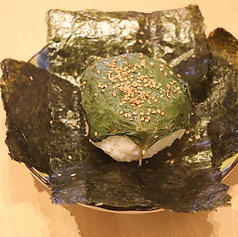 ゴマの葉おにぎり